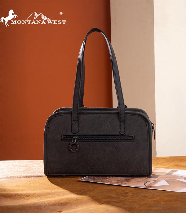 Montana West Tooled Satchel Bag - MW1345-8802