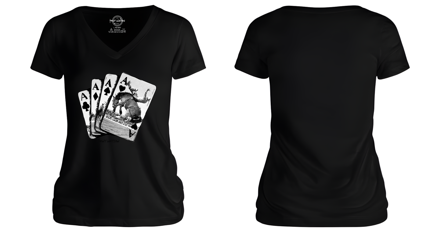 Ace Of Rodeo Women's V-Neck