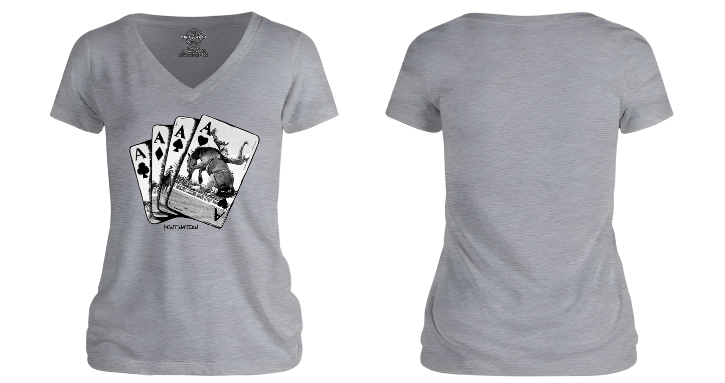 Ace Of Rodeo Women's V-Neck