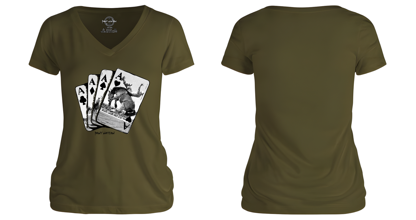 Ace Of Rodeo Women's V-Neck