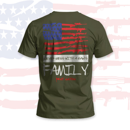 Never Mess with a Man's Family Men's T-Shirt