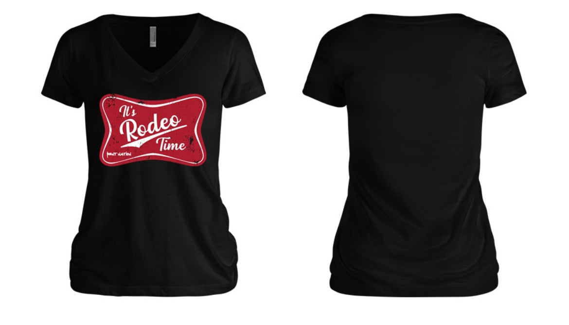 It's Rodeo Time Women's V-Neck