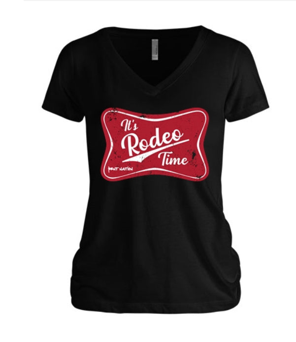 It's Rodeo Time Women's V-Neck