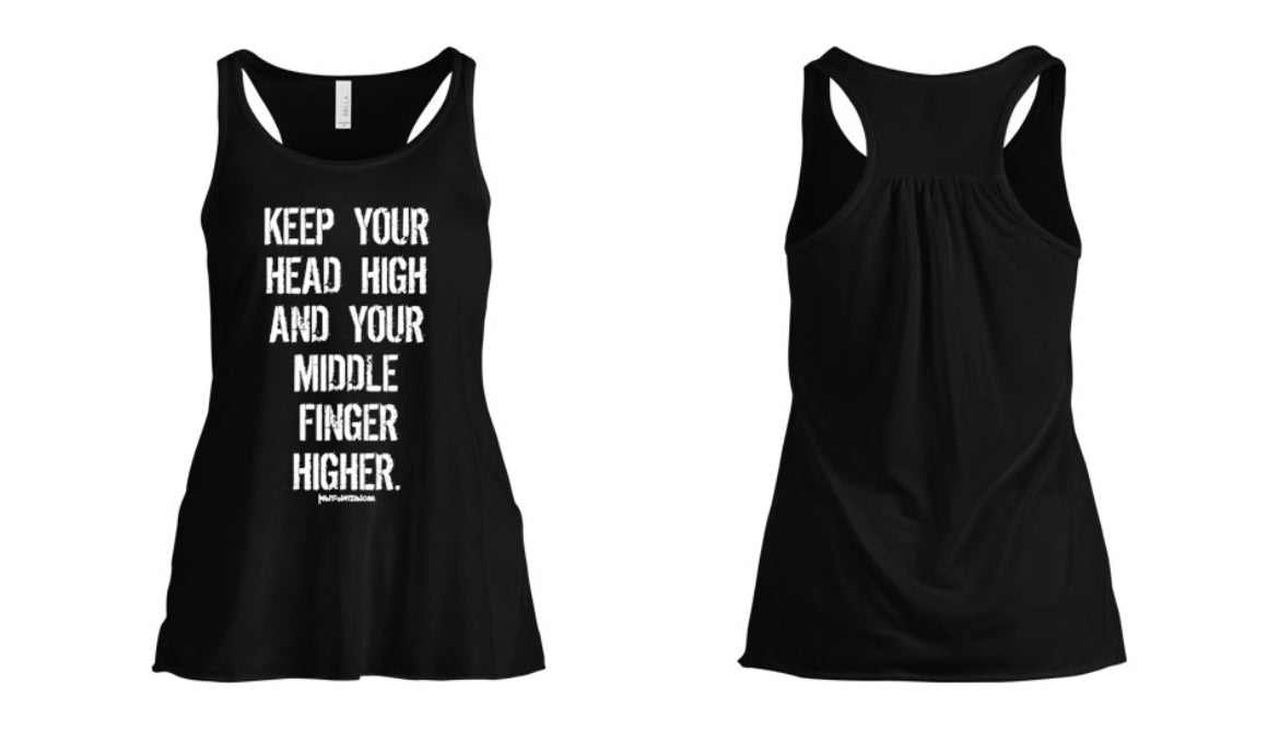 Head High and Middle Finger Higher Women's Tank Top