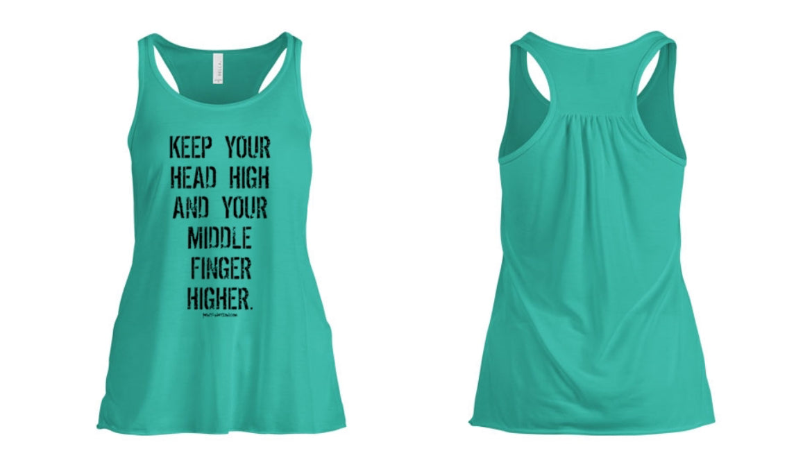 Head High and Middle Finger Higher Women's Tank Top