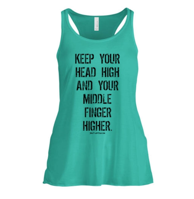 Head High and Middle Finger Higher Women's Tank Top