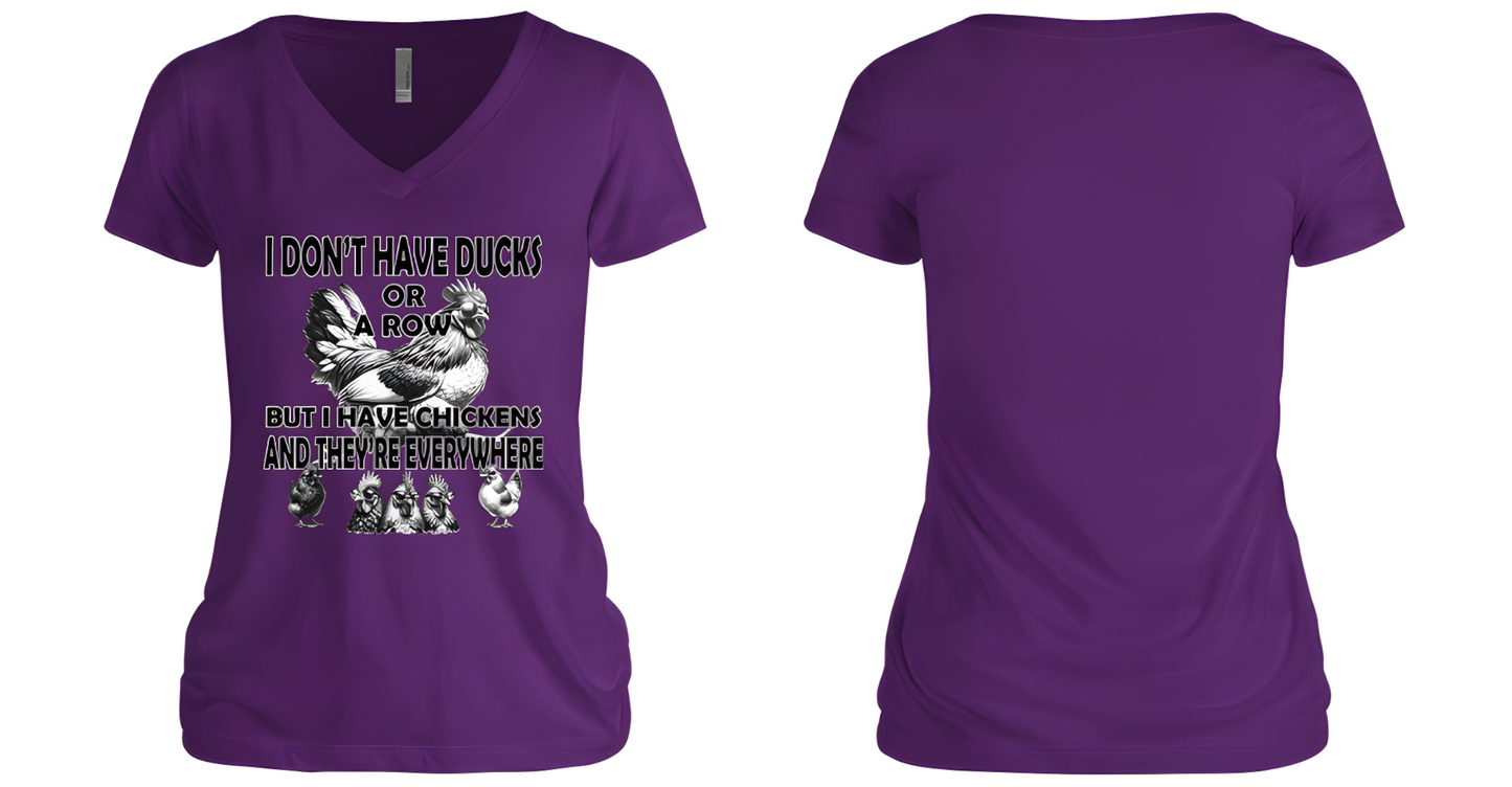 Ducks in a Row Women's V-Neck