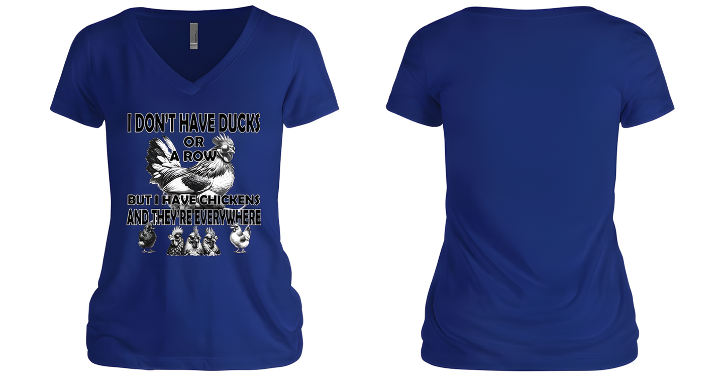 Ducks in a Row Women's V-Neck