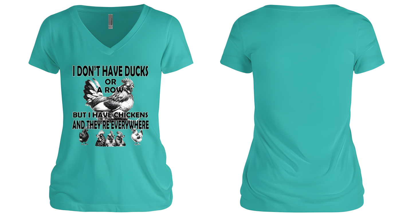 Ducks in a Row Women's V-Neck