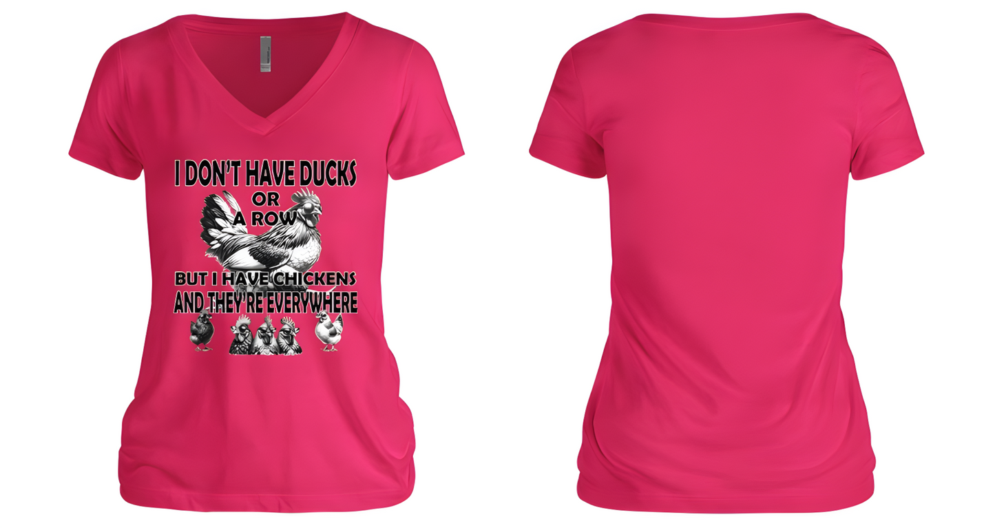 Ducks in a Row Women's V-Neck
