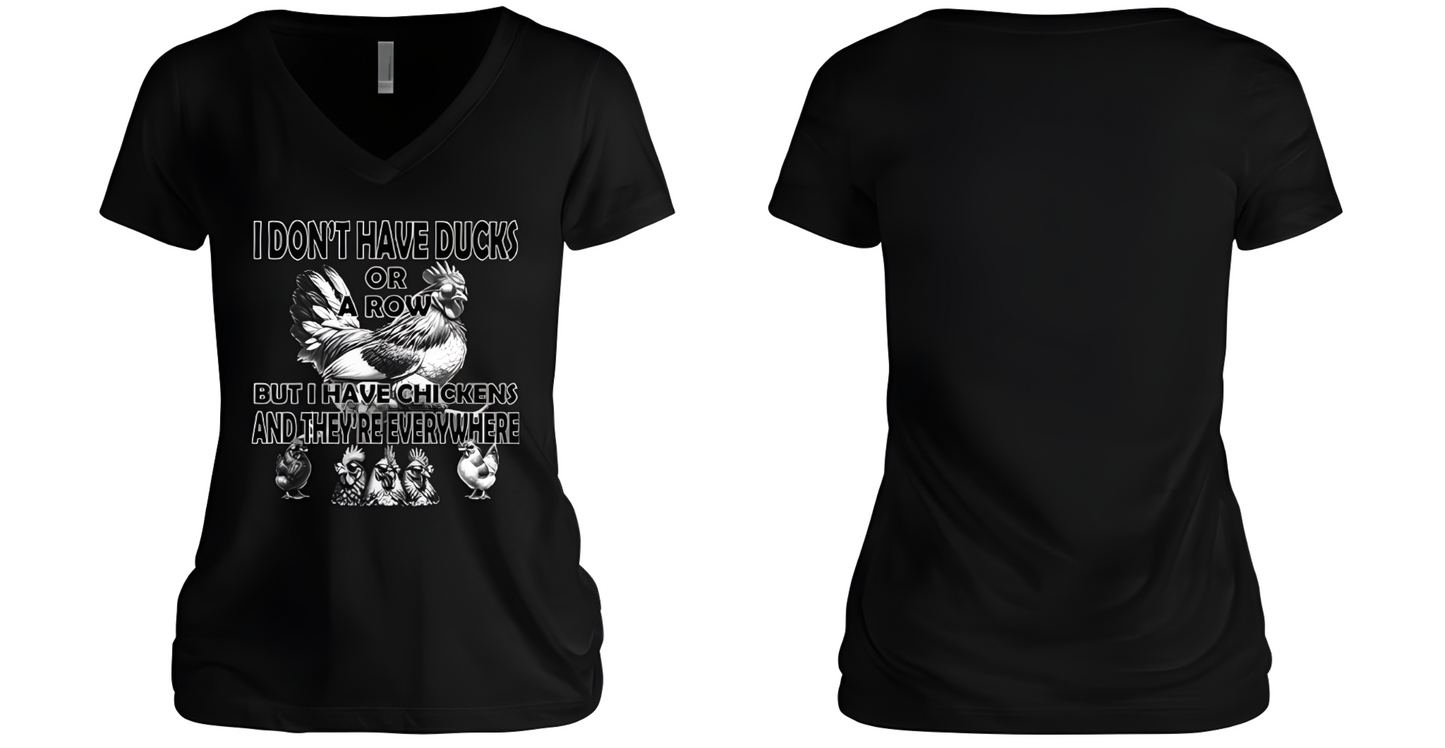 Ducks in a Row Women's V-Neck