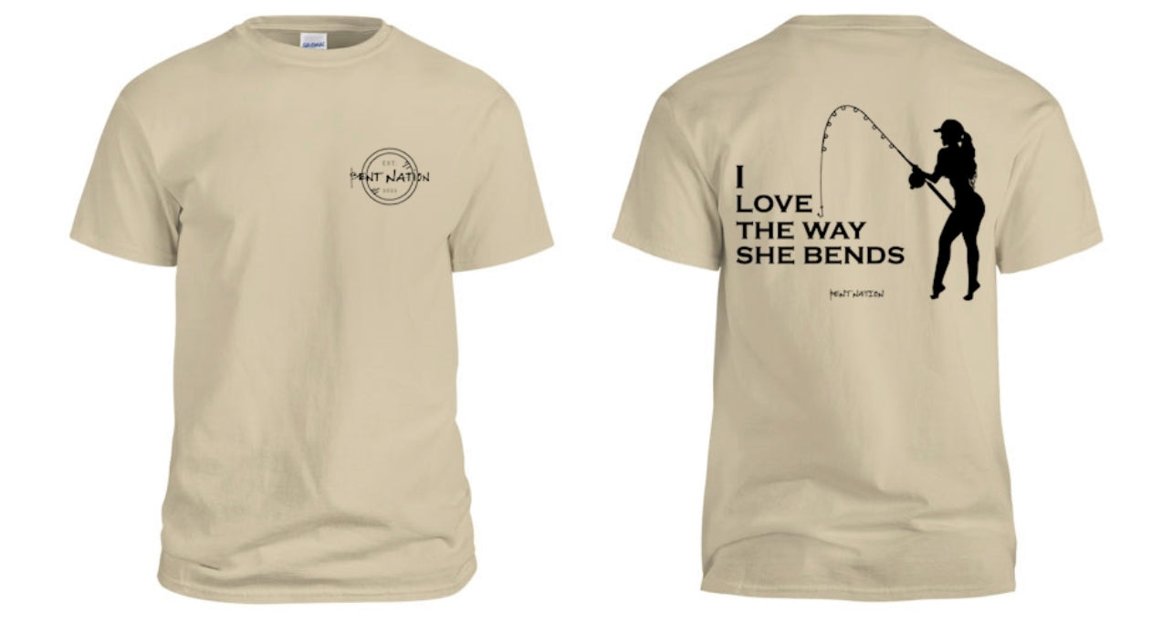 I Love The Way She Bends Men's T-Shirt