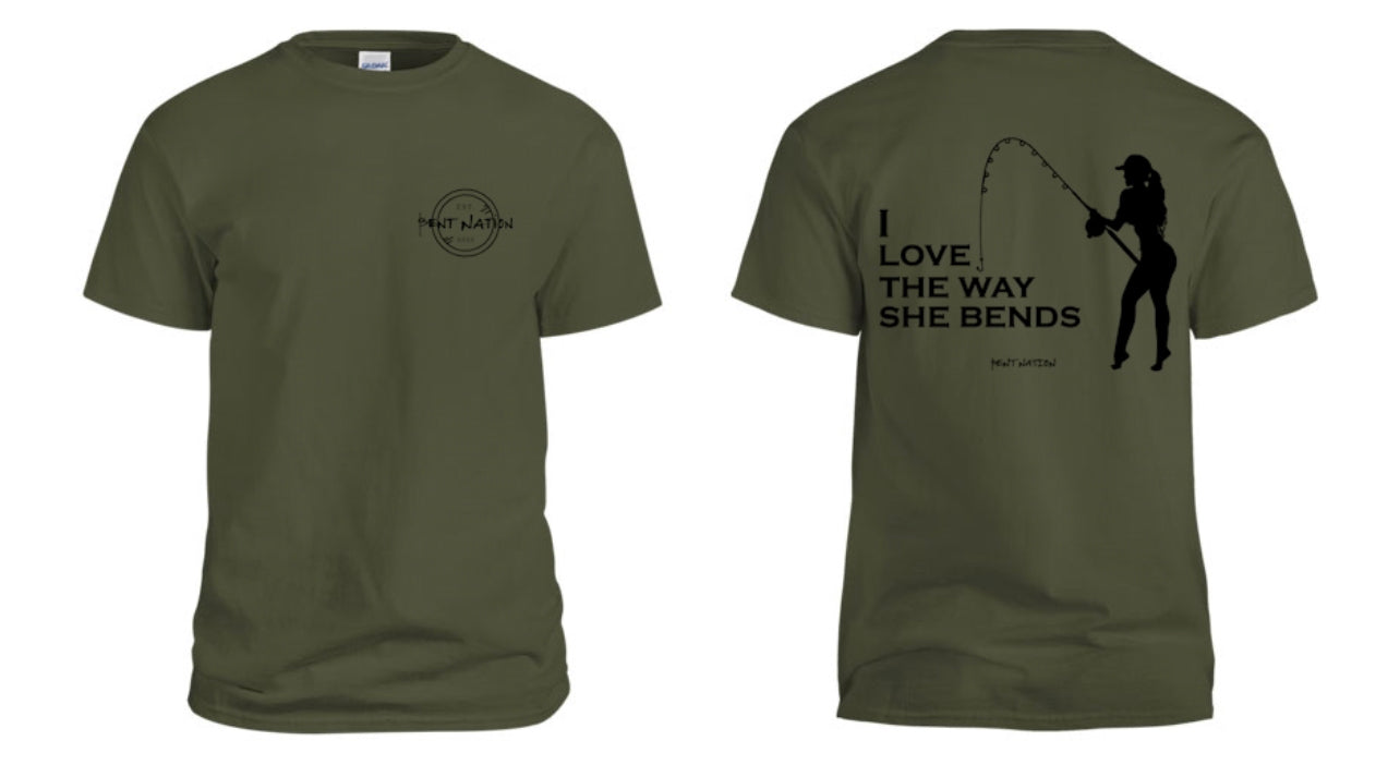 I Love The Way She Bends Men's T-Shirt