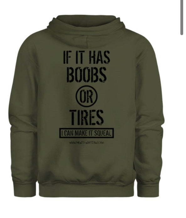 Boobs Or Tires Men's Hoodie