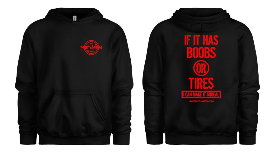 Boobs Or Tires Men's Hoodie
