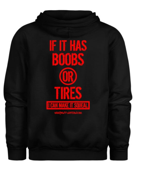 Boobs Or Tires Men's Hoodie
