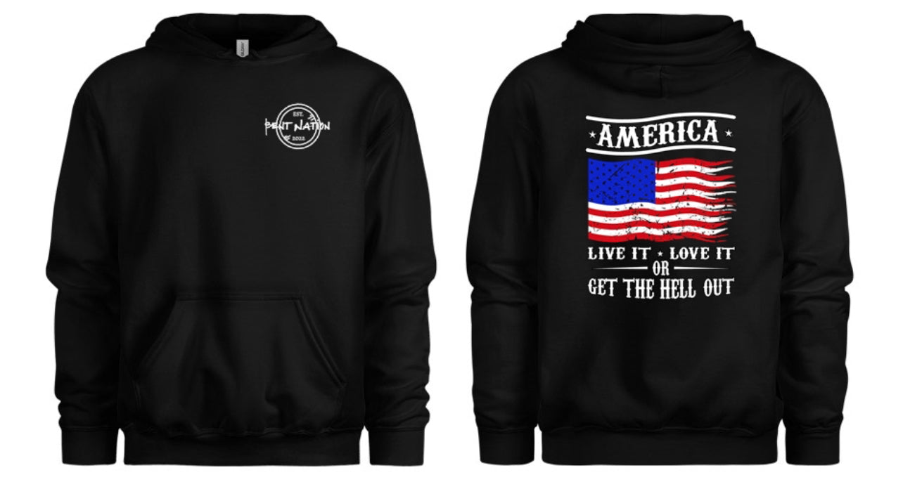 America, Live It Love It Men's Hoodie