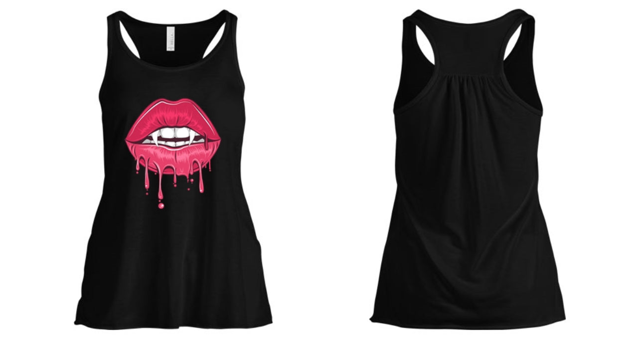 Halloween Fang Lips Women's Tank Top