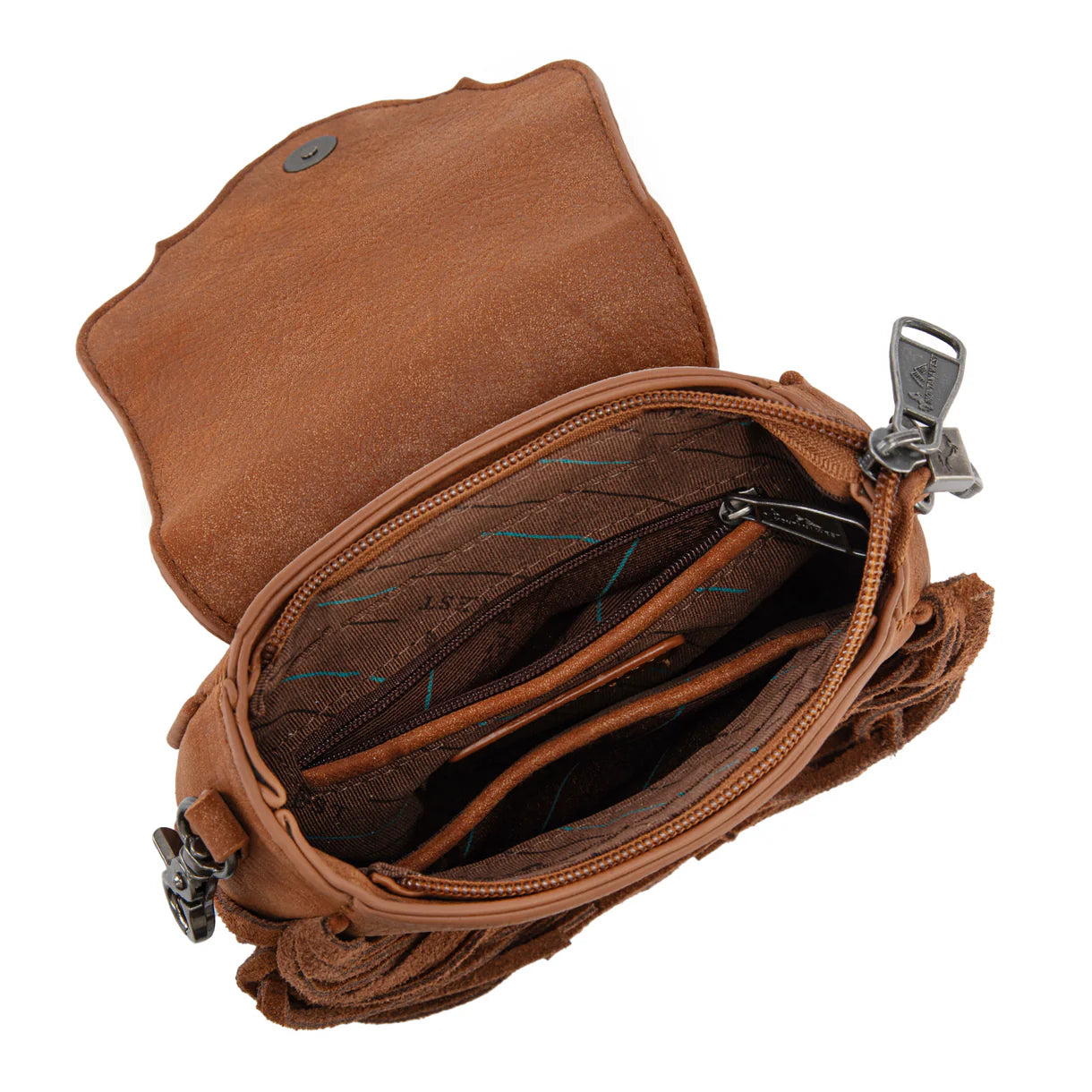 Montana West Embossed Fringe Mini Crossbody - MW1366-8360CF