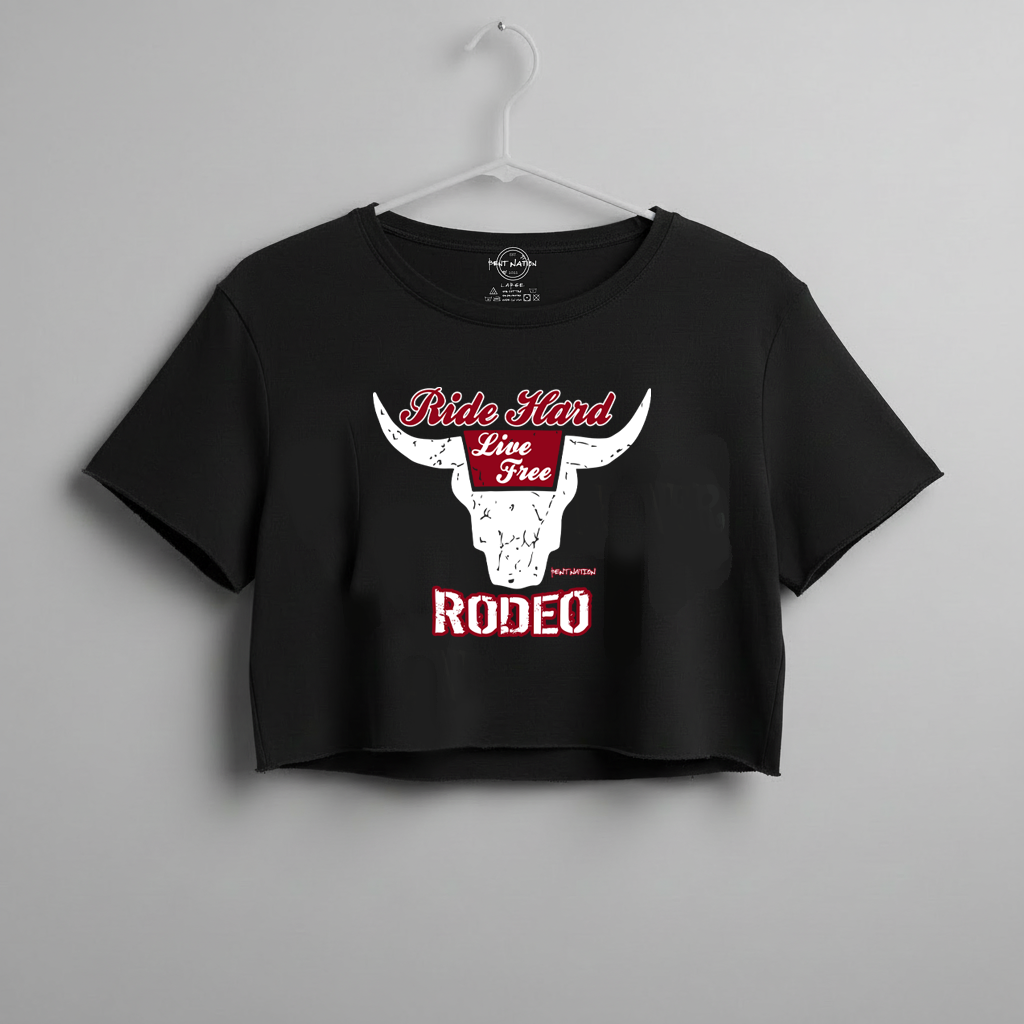 Ride Hard...Live Free - Women's Crop Top