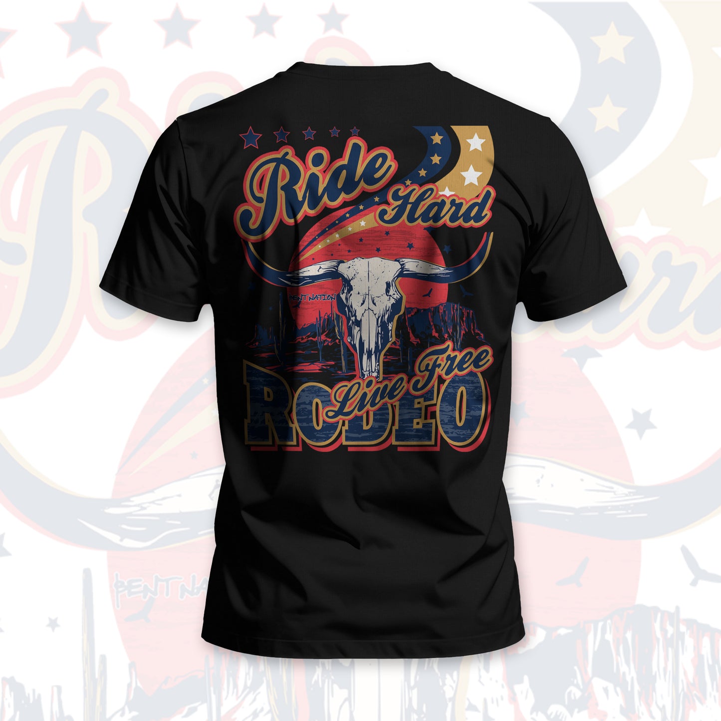 Ride Hard... Live Free Rodeo Men's T-Shirt