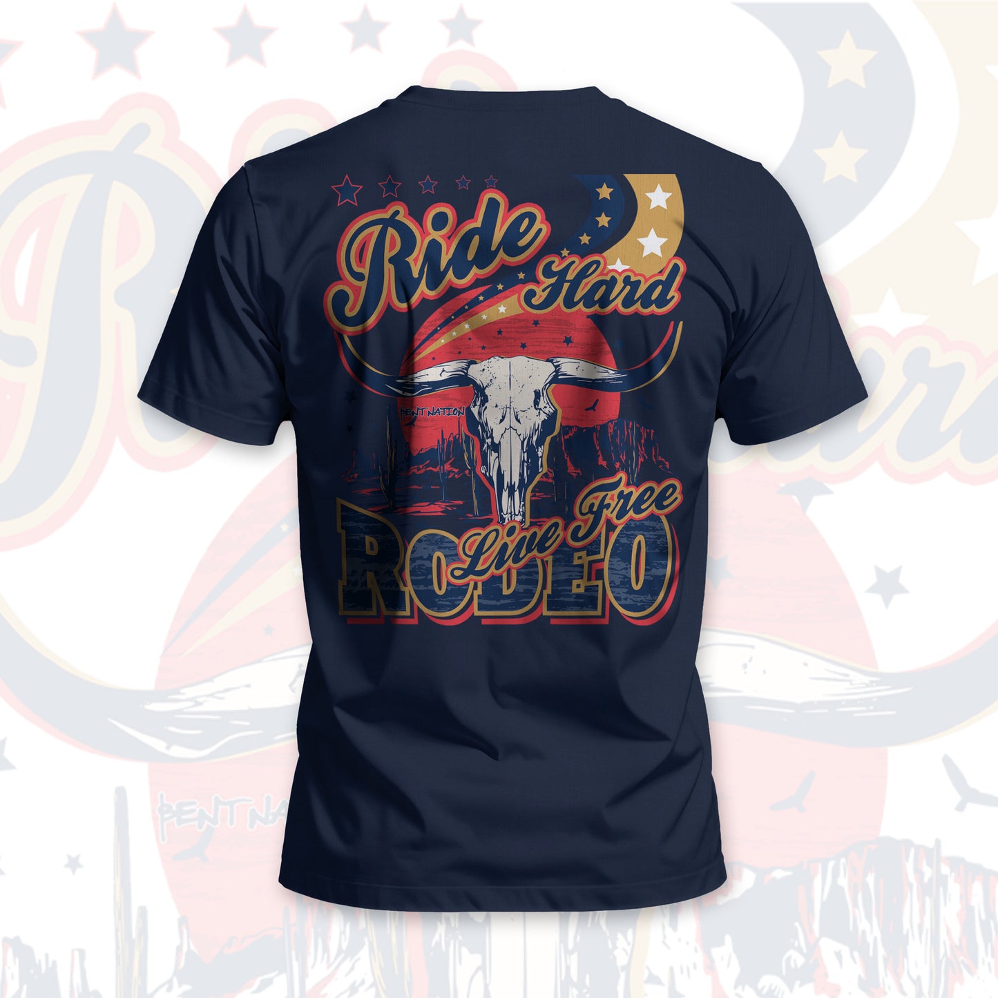 Ride Hard... Live Free Rodeo Men's T-Shirt