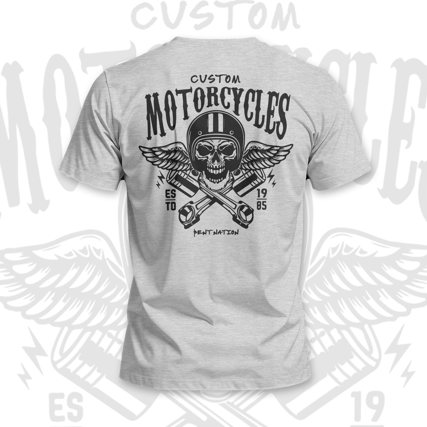 Custom Motorcycles Short Sleeve Men's T-Shirt