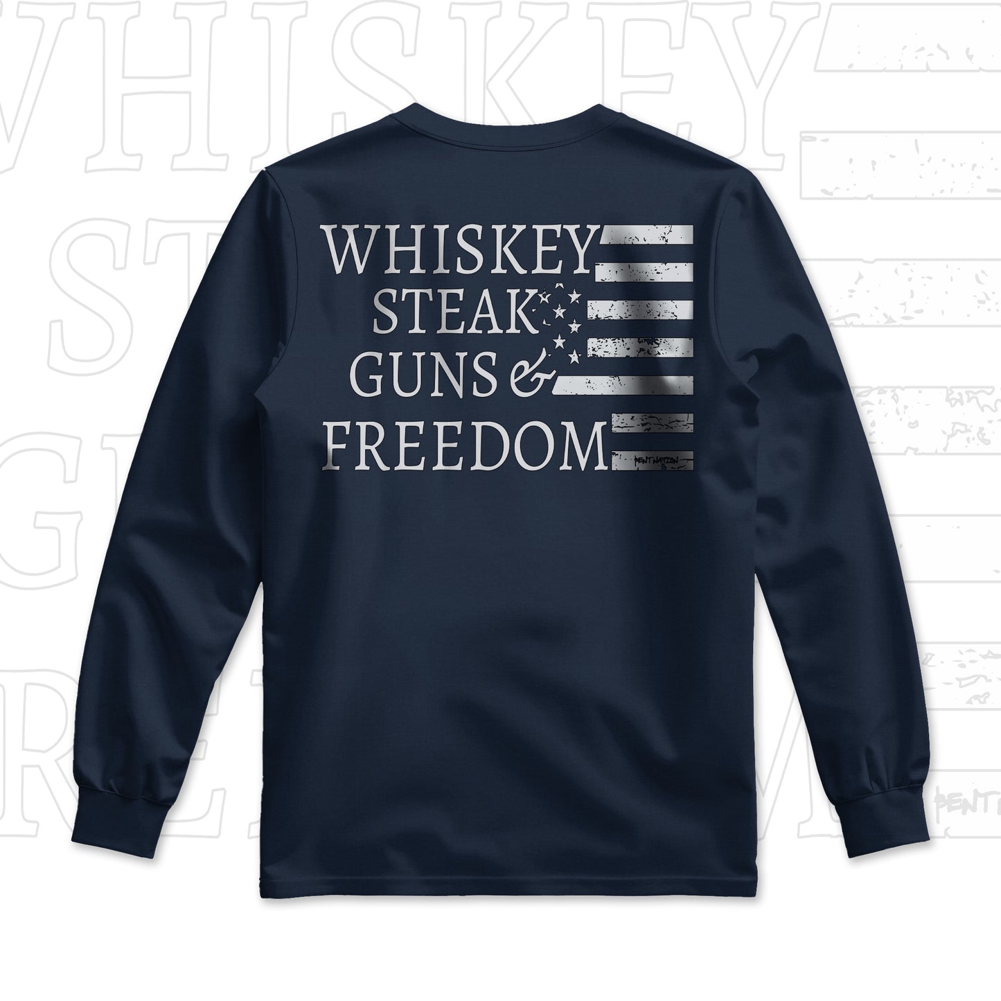 Steak, Guns & Freedom Men's Long Sleeve Shirt