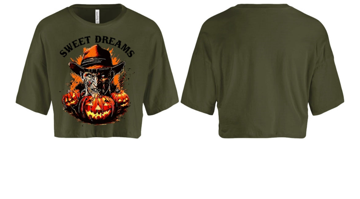 Sweet dreams - Freddy Halloween Crop Top