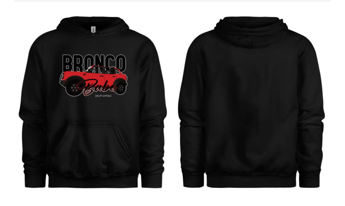 Bronco Babe Women's Hoodie - Red