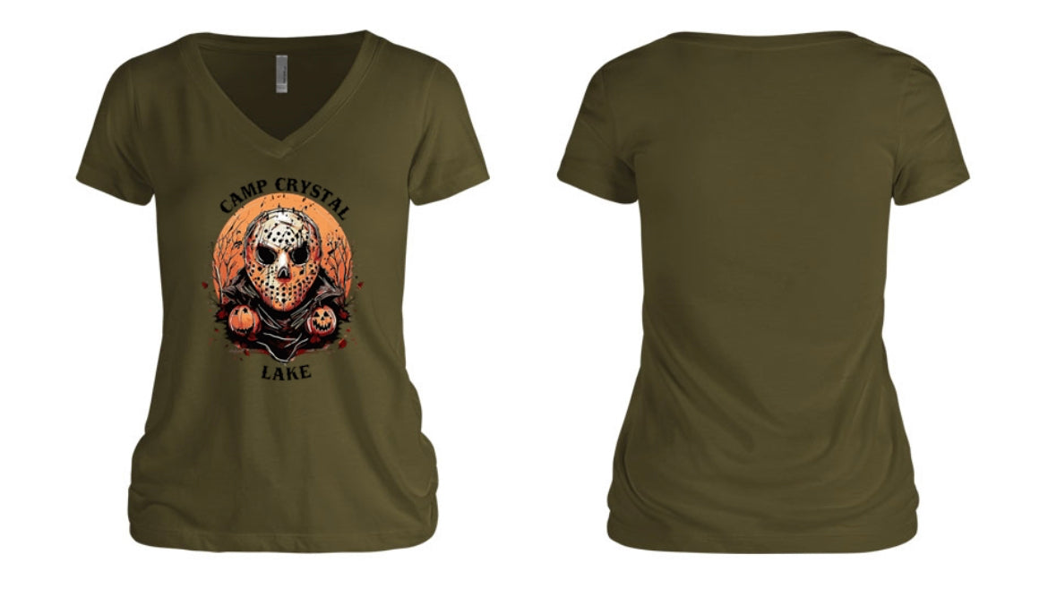 Camp Crystal Lake - Jason Halloween Women's V-Neck
