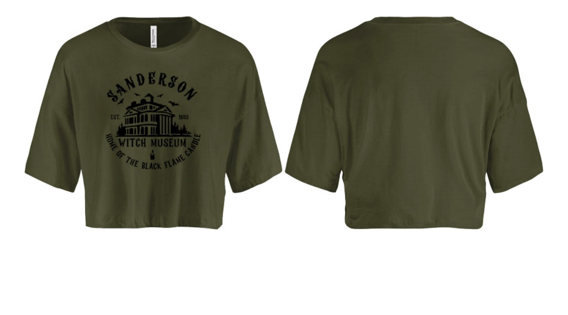 Sanderson Witch Museum Halloween Women's Crop Top