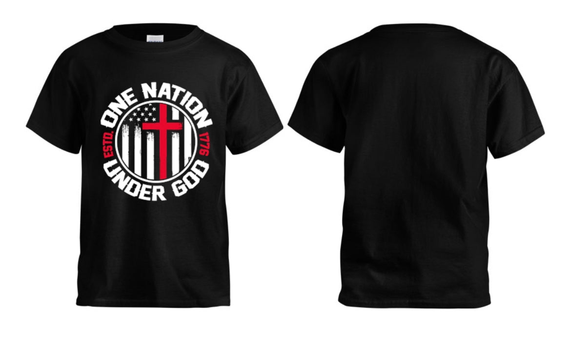 One Nation Under God Kids T-shirt