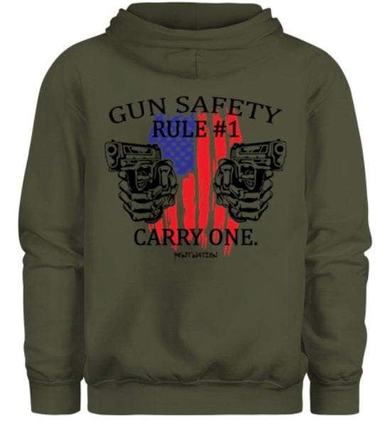 Gun Safety Rule #1 Carry One Men's Hoodie