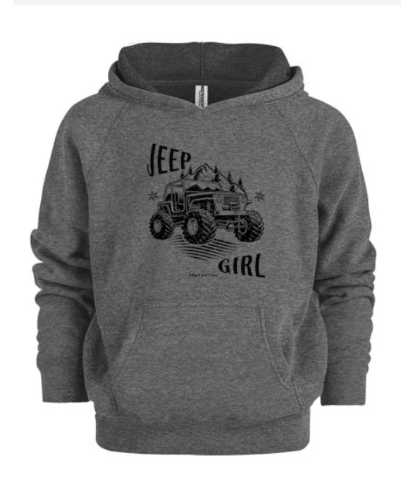 Jeep Girl Kids Hoodie