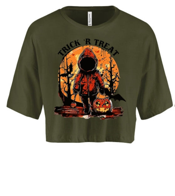 Trick Or Treat Halloween Women's Crop Top