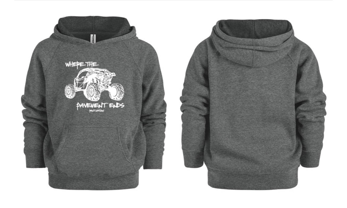 Where The Pavement Ends Kids Hoodie