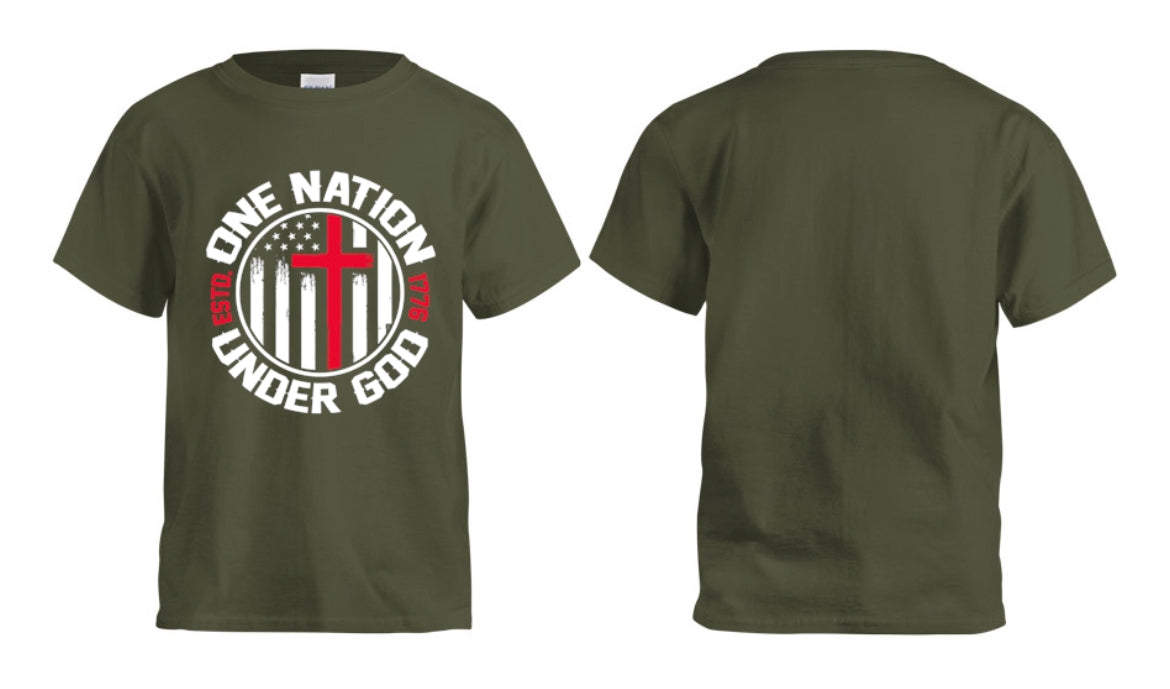 One Nation Under God Kids T-shirt