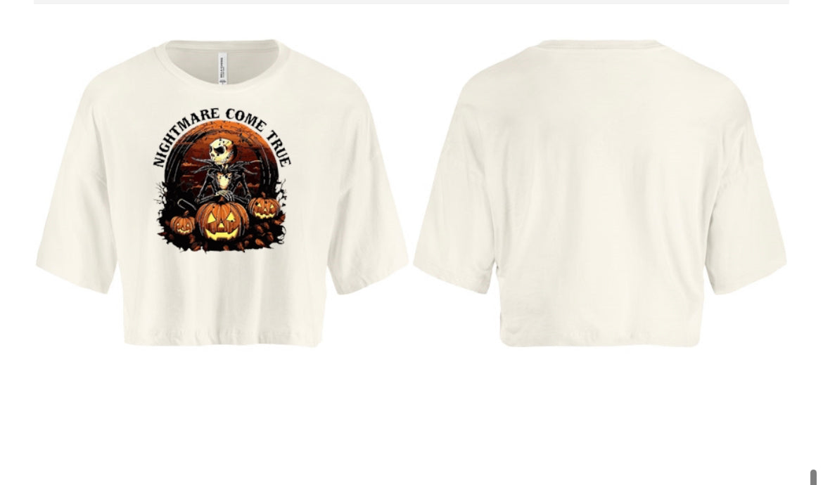 Nightmare Come True - Jack Skellington Halloween Women's Crop Top