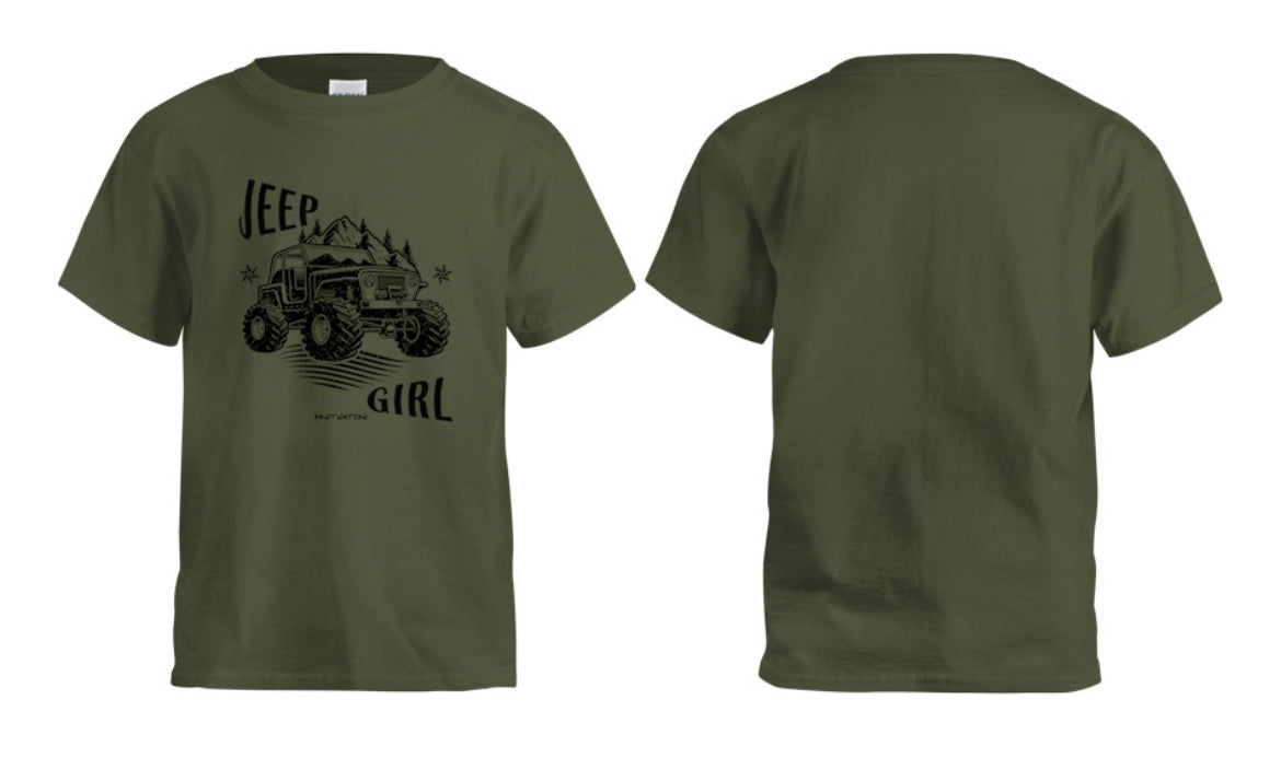 Jeep Girl Kids T-Shirt