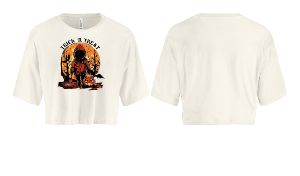 Trick Or Treat Halloween Women's Crop Top