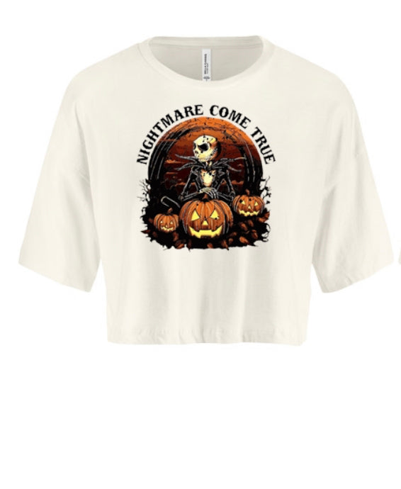 Nightmare Come True - Jack Skellington Halloween Women's Crop Top