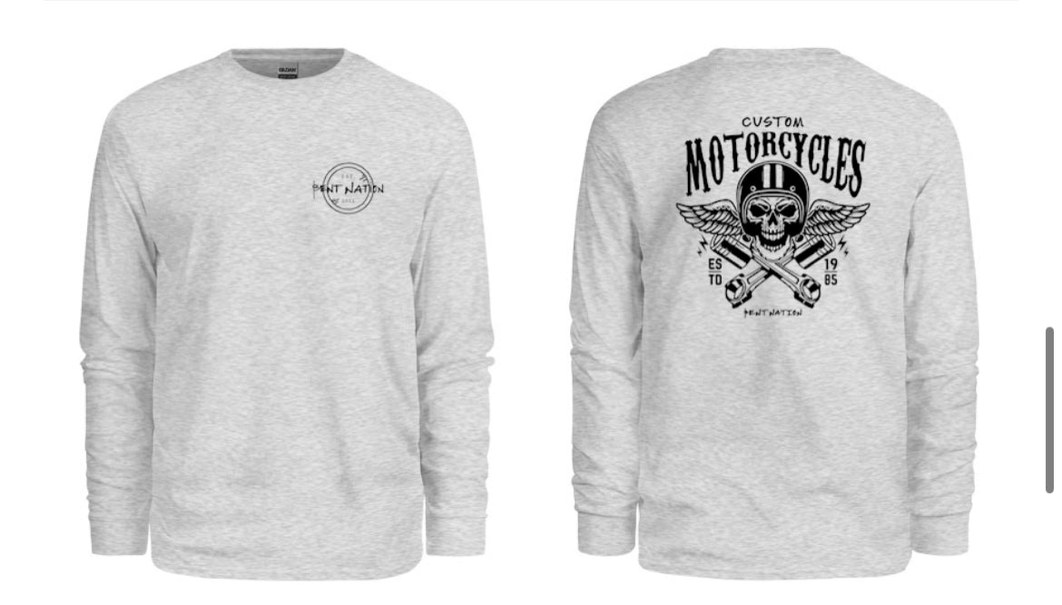 Custom Motorcycles Men's Long Sleeve Shirt