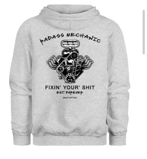 Badass Mechanic Fixin' Your Shit Men's Hoodie