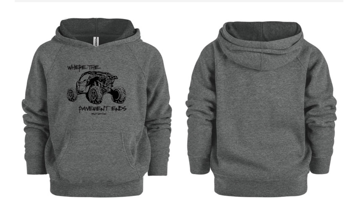 Where The Pavement Ends Kids Hoodie