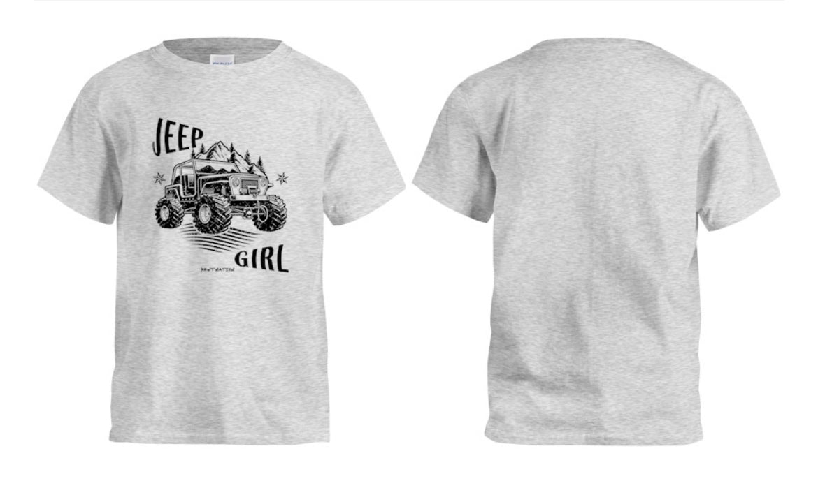 Jeep Girl Kids T-Shirt