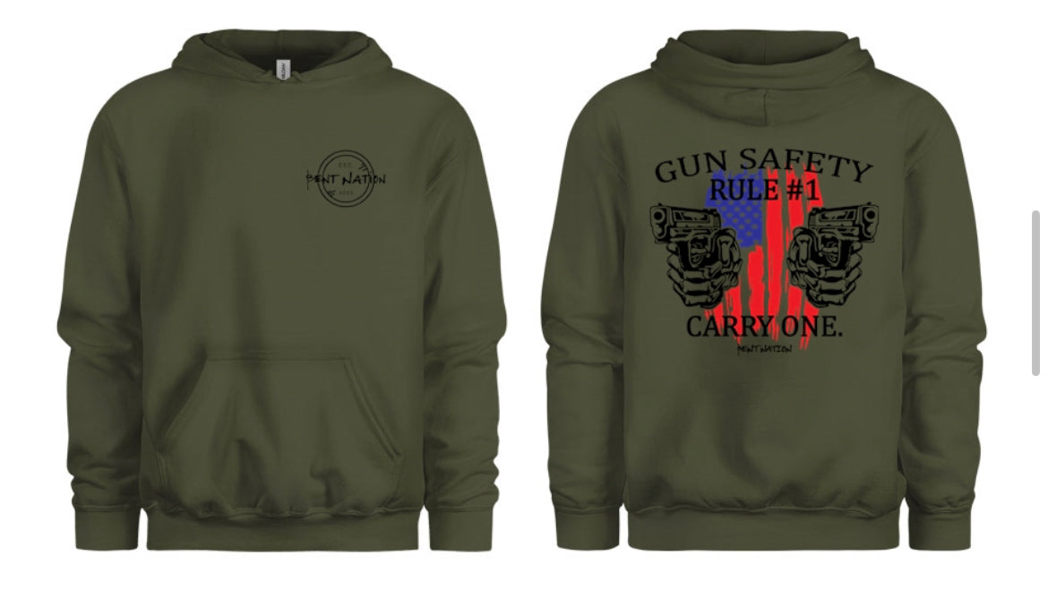 Gun Safety Rule #1 Carry One Men's Hoodie