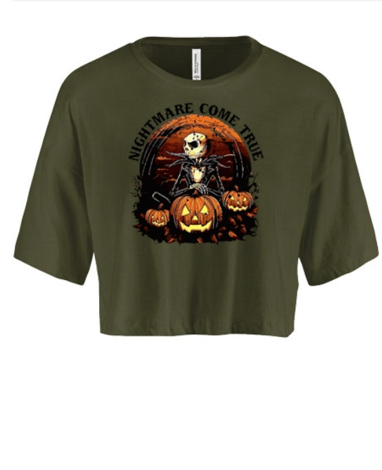 Nightmare Come True - Jack Skellington Halloween Women's Crop Top