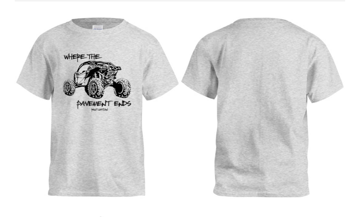 Where The Pavement Ends Kids T-Shirt