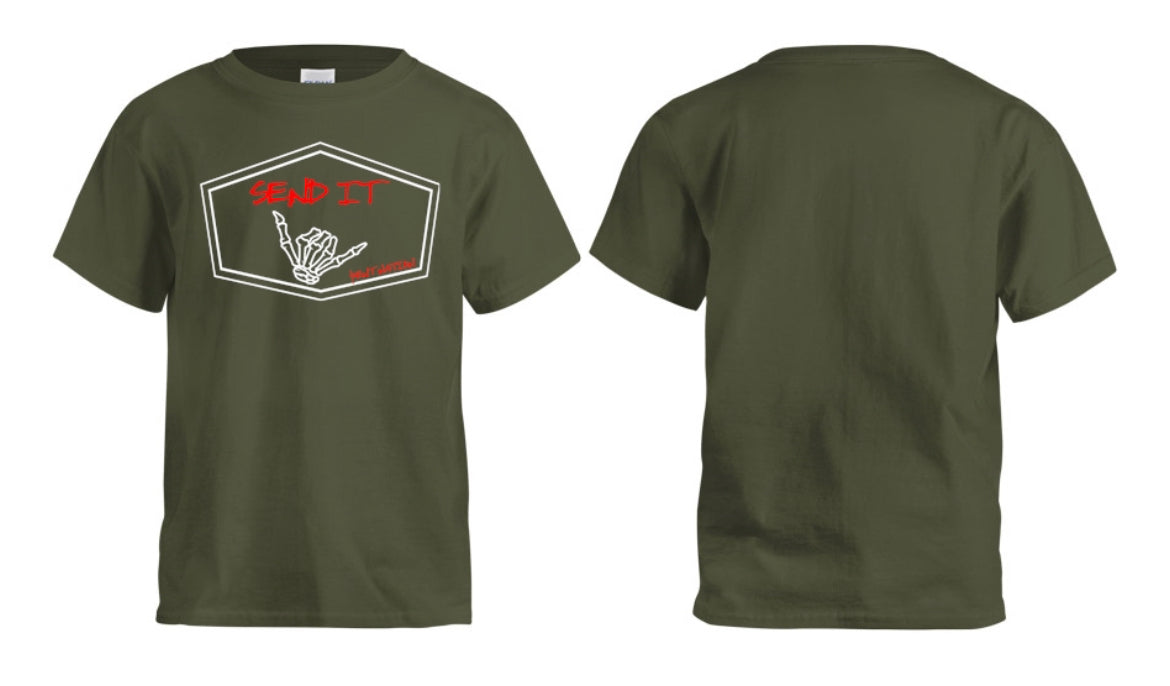 Send It Kids T-Shirt Red & White
